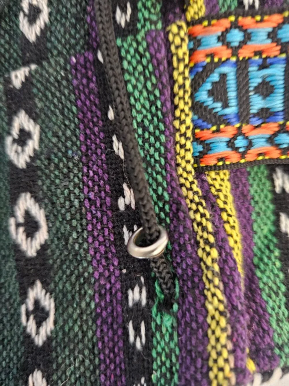 Unbranded Backpack Jerusalem Hippie Boho Festival Multi-Color